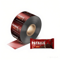 Rouleaux de film métallisé souple de qualité alimentaire, matériau d'emballage laminé opaque personnalisable pour chocolat, lait, biscuits, gâteaux, pommes de terre