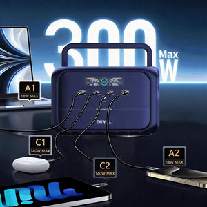 Station d'alimentation mobile extérieure 300W, charge solaire portable, source d'alimentation automobile, batterie lithium-ion, LED MPPT - Product Image 5