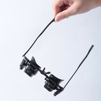 Loupe à fixation sur tête à fort grossissement 24x avec lumière LED, portable pour la réparation de montres, les composants électroniques de téléphones portables