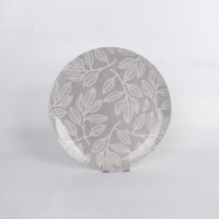 Vente en gros de service de vaisselle en céramique 16 pièces Oriental Leaf Series Tampographie Design China Style Plate