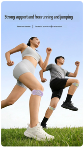 Genouillère de sport unisexe réglable avec coussinet en silicone pour course, cyclisme et randonnée - Product Image 3