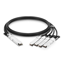 Câble DAC Mellanox MCP7Y70-H002, compatible OSFP 400G, 4x 100G QSFP56 HDR, câble de branche haute vitesse InfiniBand