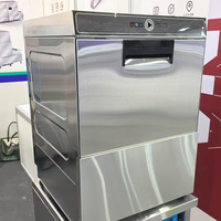Lave-vaisselle sous comptoir homologué CE, en acier inoxydable 304, 3 cycles de lavage (60/90/120s), tension personnalisée, 60 bacs/heure, usage commercial pour bars