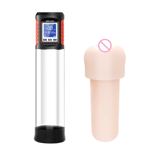 ハンサムアップ 防水 強力 ペニス増大 充電式 電動真空ポンプ プロ ペニス増大器 - Product Image 1