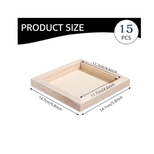 High Quality <strong>Wood</strong> <strong>Panels</strong> 6x6 Inch <strong>Wood</strong> <strong>Panel</strong> Boards <strong>Unfinished</strong> <strong>Wood</strong> Canvas Boards for Painting - Product Image 2
