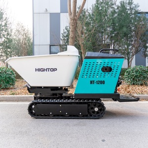 Mini-dumper chenillé économique avec pompe PLC pour le transport de fruits en verger, capacité de charge de 1200 kg, alimenté à l'essence - Product Image 5
