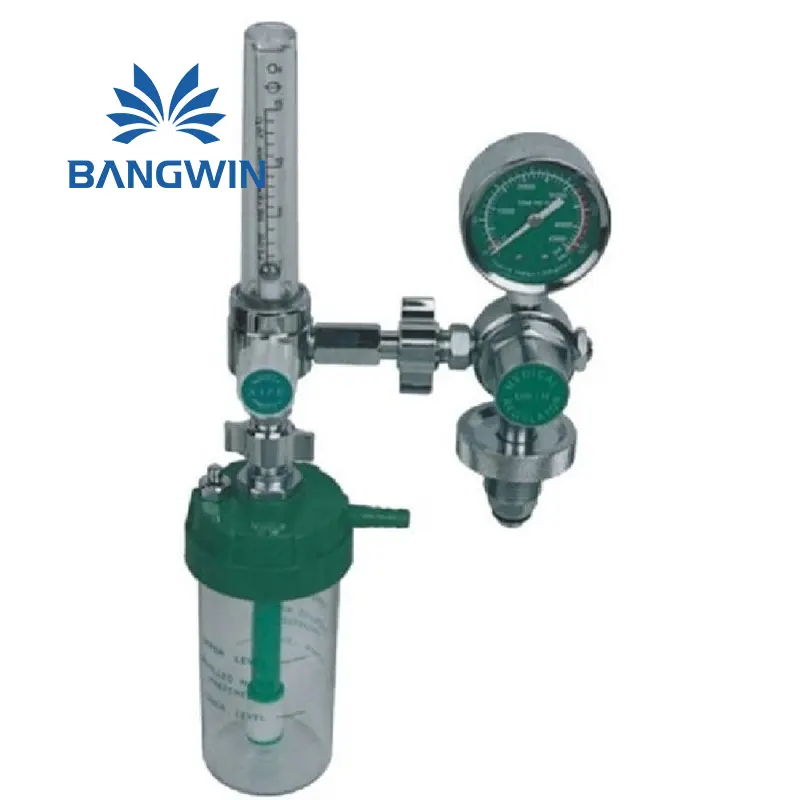 BW WR0400FL-2 Small Brass Argon gas pressure regulator with flowmeter for TIG and MIG Welding