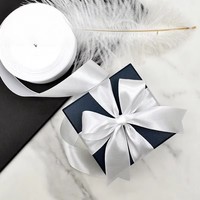 Ruban en satin polyester Evergreenwrap de 2,5 cm pour la décoration de gâteaux de mariage, ruban DIY pour emballer les boîtes cadeaux