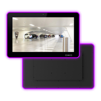 Tablette murale personnalisée PoE de 10,1 à 15,6 pouces avec éclairage LED RGB, RFID, NFC et écran tactile pour la réservation de salles de conférence et la publicité