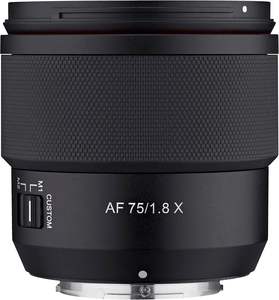 Objectif téléobjectif compact autofocus Samyang AF 75 mm F1.8 pour Fujifilm X APS-C sans miroir, étanche, silencieux, en alliage d'aluminium - Product Image 2