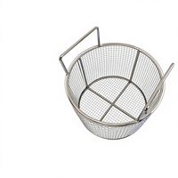 Panier suspendu pliable en fil d'acier inoxydable avec crochets en U pour rail de rangement, étanche, multifonctionnel, pour le stockage alimentaire en cuisine