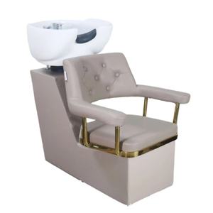 Novedad en Belleza, Cama de Peluquería, Salón de Belleza y Spa, Lavabo de Cerámica, Cama Semi-reclinable para Lavar el Cabello, Cama de Champú de China - Product Image 2
