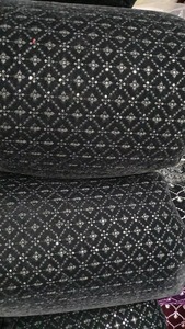 Premium Quality 9000 Satin Knitted Embroidery Fabric for Bridal Wear or Party Dresses Use Available at Price From India - Product Image 6