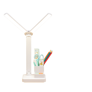 Factory Direct USB Touch Control <strong>Battery</strong> Rechargeable <strong>Small</strong> LED Desk Lamp Night <strong>Light</strong> Reading Lamp White Shade Dimmable - Product Image 1