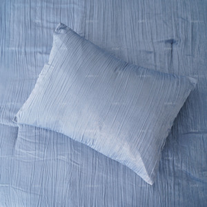 Lot de 3 couettes matelassées en microfibre de polyester froissé bleu aqua <span class=keywords><strong>brillant</strong></span> avec ouate de polyester - Product Image 3