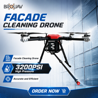 Drone Pencuci Bertekanan Tinggi untuk UAV Industri Berkapasitas Berat untuk Layanan Pencucian Fasad, Atap, dan Panel Surya