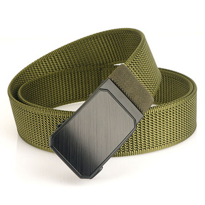 Automatic Buckle <strong>Belt</strong> Elastic Stretch 1.5" Web <strong>Work</strong> <strong>Belts</strong> With Alloy Buckle for Waist Size Below 48" - Product Image 2