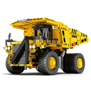 Reobrix 22025 Dump Truck Technic Remote Model Build Blocks Construction Block Model Building Toys For Children