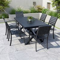 Tables et chaises en plastique d'extérieur, pliables, imperméables, résistantes au soleil, chaises de loisirs, siège individuel, design contemporain pour usage domestique