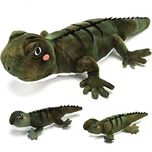 Good quality new style custom simulated stuffed lizard mommy with babies plush toy for kids gifts
