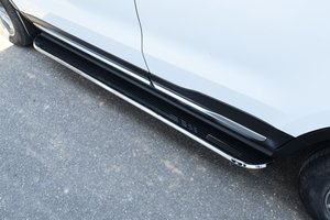 อะไหล่แต่ง Ax7 Haoji Newmamba SUV บันไดข้างสีดำอะลูมิเนียมผสมผิวสีเงินสแตนเลส - Product Image 5