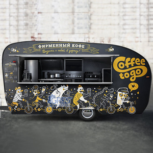 Livraison gratuite, remorque de cuisine, <span class=keywords><strong>Camping</strong></span>, conteneur préfabriqué, kiosque, café, à vendre dans le centre commercial - Product Image 5