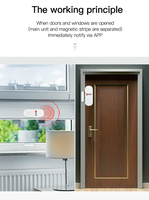 Tuya Smart Wifi porte fenêtre ouverte capteur système d'alarme antivol alarme de sécurité à domicile intelligente