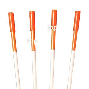 เสาไฟเบอร์กลาสสำหรับทางรถวิ่งและทำเครื่องหมายหิมะ พร้อมแถบสะท้อนแสง (5, 6, 8, 10 นิ้ว) บริการตัดตามขนาด สีส้ม แดง เขียว น้ำเงิน เหลือง - Product Image 2