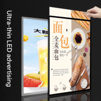 Boîte à lumière décorative magnétique OLED LED ultra-mince, rectangle, panneau d'affichage intérieur, montage mural, suspendu, haute luminosité, 4000 lumens