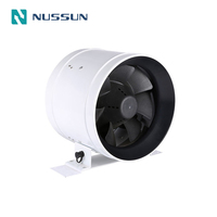 Ventilateur d'extraction en ligne pour sous-sol NUSSUN de 10 pouces avec télécommande de contrôle de vitesse, 110-240V, garantie de 2 ans, roulement à billes