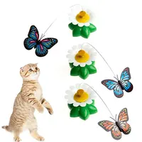 Juguete para perro o galleta de jengibre, Robot eléctrico de mariposa Indestructible, alimentador automático de gato y Control remoto