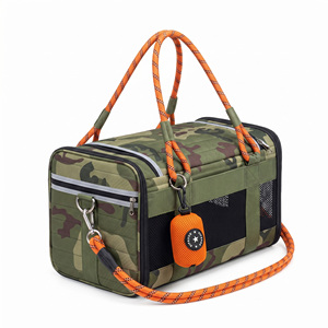 Zaino Trasportino Pieghevole Portatile Traspirante in Oxford con Cerniera <span class=keywords><strong>per</strong></span> Animali Domestici, <span class=keywords><strong>per</strong></span> Escursioni, Campeggio, <span class=keywords><strong>Bicicletta</strong></span>, <span class=keywords><strong>Cesto</strong></span> da Viaggio <span class=keywords><strong>per</strong></span> Gatti e Cani - Product Image 1