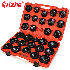 Nhà Máy Trực Tiếp Tự Động Công Cụ Sửa Chữa 30Pcs Cup Loại Lọc Dầu Cờ Lê Loại Bỏ Ổ Cắm Adapter Công Cụ Loại Bỏ Kit - Product Image 4