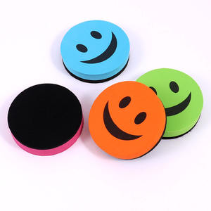 Effaceurs magnétiques Foska pour <span class=keywords><strong>tableau</strong></span> blanc et <span class=keywords><strong>tableau</strong></span> noir, effaceurs mignons en forme de dessin animé avec <span class=keywords><strong>feutre</strong></span> pour enseignants, bureau et maison - Product Image 1