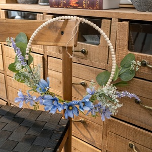 Guirnalda de Flores Artificiales Tassia, Flores Azules y Moradas, Tela Plástica Tejida, Decoración para el Hogar y Bodas CF01309 - Product Image 1