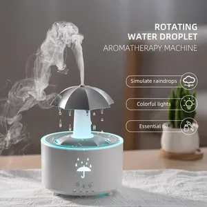 Creative Umbrella Water Drop Air <b>Humidifier</b> with Colorful Light Raindrop Aroma Essential Oil <b>Diffuser</b> Aromatherapy <b>Humidifier</b> - Product Image 3