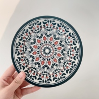 Vaisselle de style bohème en céramique, assiettes décoratives de style turc pour restaurants et décoration intérieure