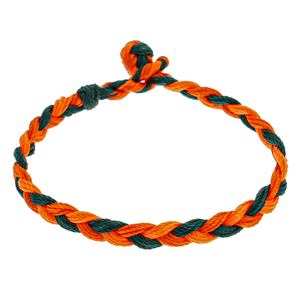 हाथ से बुना हुआ भाग्यशाली कंगन, सूती रस्सी की कई पट्टियाँ हैं जो प्रतिरोधी और समायोज्य ब्रेसलेट - Product Image 5