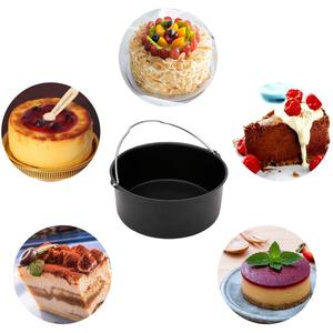 Moule à gâteau à fond amovible 7 pouces, rond, en métal, réutilisable pour la préparation de gâteaux - Product Image 1
