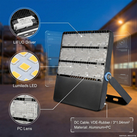 Projecteur de terrain de football 10W-300W avec garantie 5 ans, projecteur extérieur IP66, projecteur LED, projecteur de stade