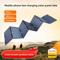 Chargeur solaire pliable pour téléphone portable 30W/40W/50W, panneau solaire ETFE, kit de charge pliable
