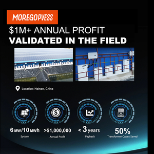 Hệ thống điện mặt trời hoàn chỉnh MoregoSolar 600kw 500kw, hệ thống điện mặt trời mái nhà công nghiệp, trạm điện mặt trời ESS với biến tần EMS - Product Image 6