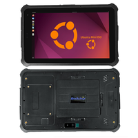 Tablette robuste de 8 pouces IP67 Intel N5100 Ubuntu 22.04 Linux, 8 Go 128 Go 500 Nits Écran IPS HD GPS WiFi BT Type-C HDMI PC industriel