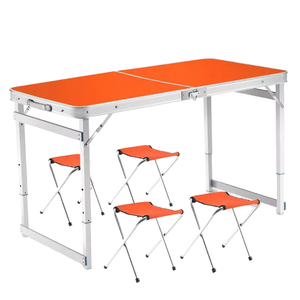 Lightweight Modern Portable Folding <strong>Camp</strong> <strong>Table</strong> Small Outdoor Furniture for Dining and Workshop Metal <strong>Storage</strong> Foldable Design - Product Image 2
