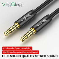 Meilleure Vente 1m 2m 3m Mâle À Mâle Câble Casque Auxiliaire Câble 3.5mm Câble Audio Auxiliaire