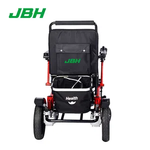 JBH אוטומטי מתקפל ומתפתח נייד נכה חשמלי כיסא גלגלים אנחואי אספקת טיפול שיקום 6 קמ""ש 20 ק""מ 120 ק""ג
