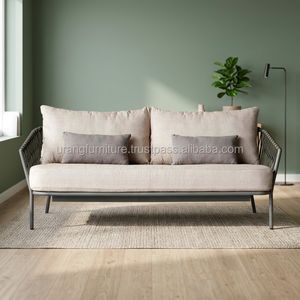 Alta calidad Venta caliente y diseños patio cuerda al aire libre Muebles de Jardín tesoros sofá de 2 plazas con un simple moderno elegante - Product Image 2
