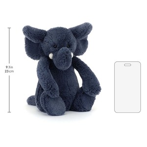 Pre-ordene al Peluche <span class=keywords><strong>de</strong></span> Elefante Azul Bashful <span class=keywords><strong>de</strong></span> Jelly Cats, Ultra Suave, para Recién Nacidos, Compañero <span class=keywords><strong>de</strong></span> Sueño Relajante con Pelaje Sedoso - Product Image 3