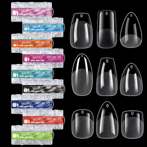 600 faux ongles extra longs en ABS souple, pré-polis, couvrance totale, 12 tailles, finition mate transparente, pour extension d'ongles, vente en gros pour salons, en boîte - Product Image 2