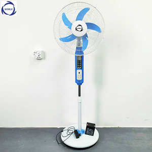 12V DC 18 pollici per interni esile solare telecomando ventilatore ricaricabile Vintage bianco elettrico a batteria intelligente ventilatori prodotto - Product Image 2